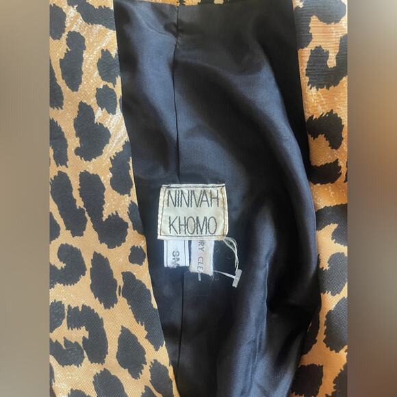 80s Vintage Ninivah Khomo Leopard Blazer - Picture 4 of 7